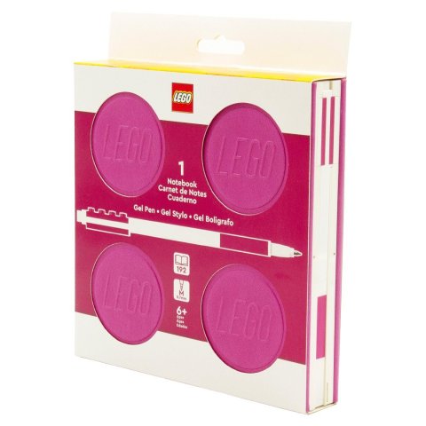 neuveden: LEGO Zápisník s gelovým perem jako klipem a náhradní náplní - fialový