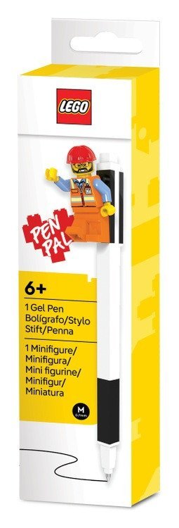 -: LEGO® Gelové pero s minifigurkou, černé