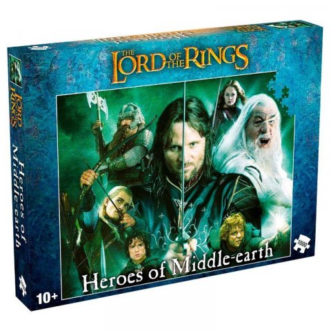 neuveden: Puzzle Pán prstenů Heroes of Middlearth - 1000 dílků
