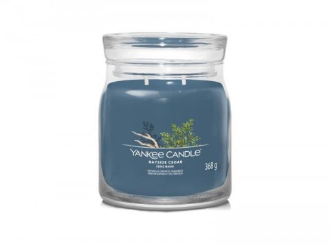 neuveden: YANKEE CANDLE Bayside Cedar svíčka 368g / 2 knoty (Signature střední)