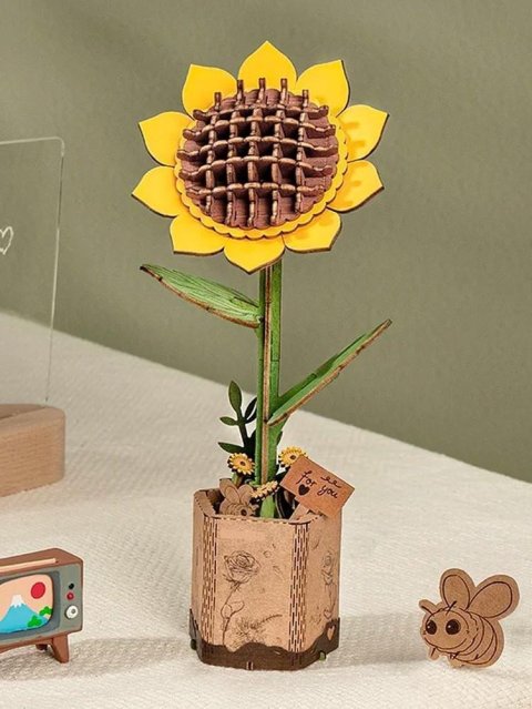 neuveden: NiXiM Dřevěné 3D puzzle/Slunečnice neuveden: NiXiM Dřevěné 3D puzzle/Slunečnice