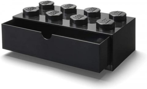 neuveden: Úložný box LEGO stolní 8 se zásuvkou - černý