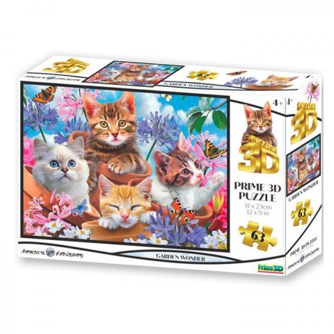 neuveden: Puzzle 3D - Zahrada / 63 dílků neuveden: Puzzle 3D - Zahrada / 63 dílků