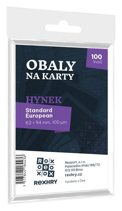 -: Obaly na karty: Hynek (Standard European) 62 x 94 mm