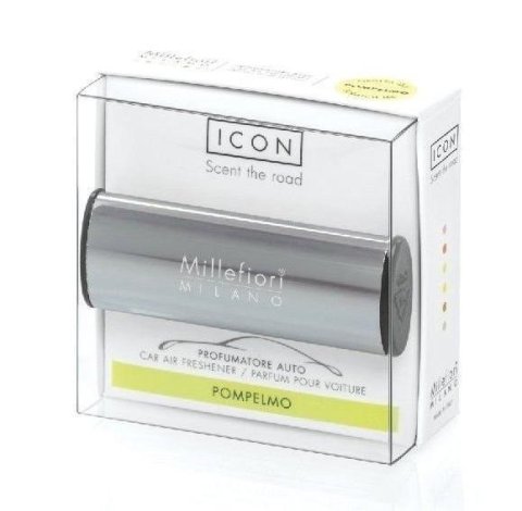 neuveden: Millefiori Milano Icon Pompelmo / vůně do auta Metallo - antracitová lesklá