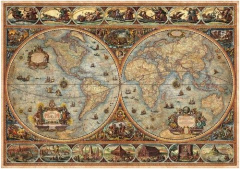 neuveden: Puzzle Historická mapa světa 1000 dílků
