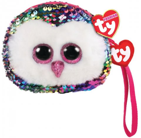 neuveden: TY Fashion Sequins peněženka s otočnými flitry OWEN - sova neuveden: TY Fashion Sequins peněženka s otočnými flitry OWEN - sova