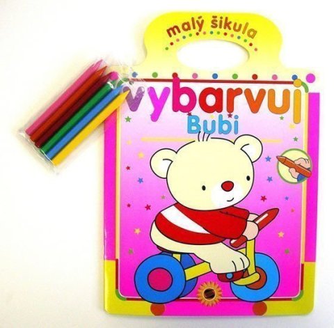 neuveden: Bubi - malý šikula - vybarvuj + voskové pastelky