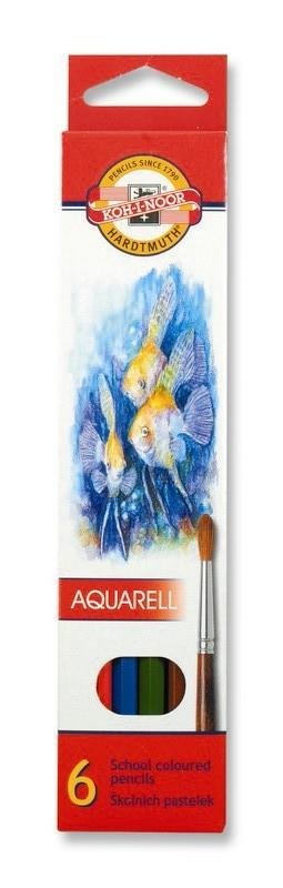 neuveden: Koh-i-noor pastelky akvarelové školní 6 ks motiv RYBY neuveden: Koh-i-noor pastelky akvarelové školní 6 ks motiv RYBY