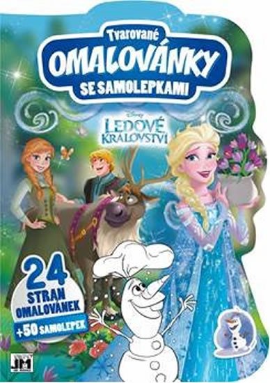 neuveden: Ledové království - Tvarované omalovánky se samolepkami neuveden: Ledové království - Tvarované omalovánky se samolepkami