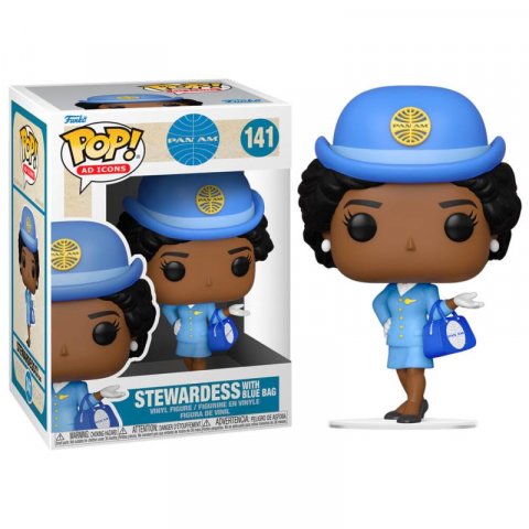 neuveden: Funko POP Ad Icons: Pan Am - Stewardess w/Blue Bag