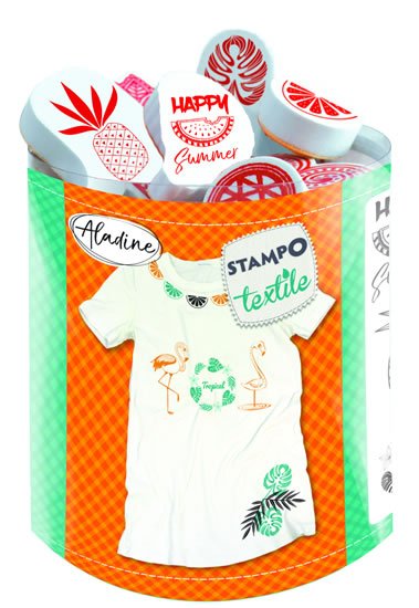 neuveden: Razítka Stampo Textile - Tropické léto