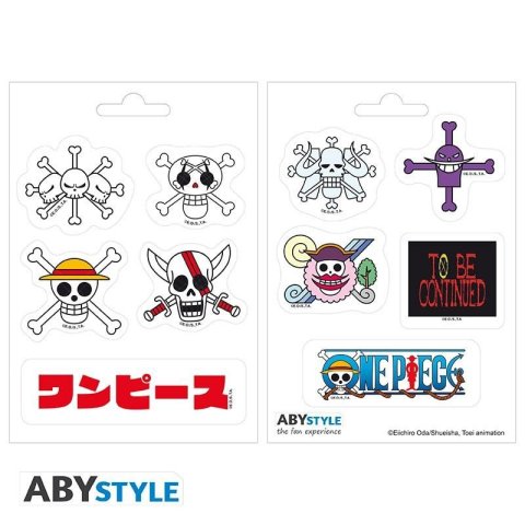neuveden: One Piece Samolepky Emperors Skulls - 2 aršíky