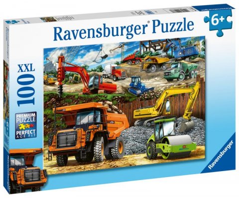 neuveden: Ravensburger Puzzle - Stavební vozidla 100 dílků neuveden: Ravensburger Puzzle - Stavební vozidla 100 dílků