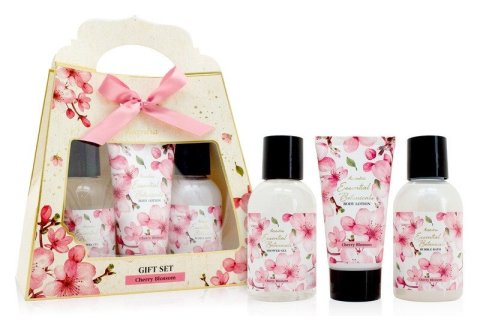 : Set koupelový ESSENTIAL BOTANICAS v dárkové krabičce Třešňový květ 2x 100ml