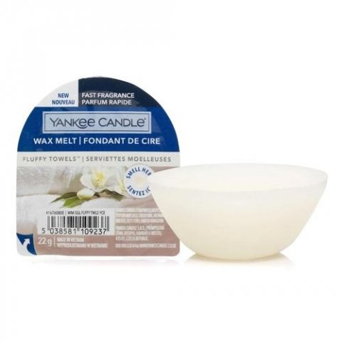 neuveden: YANKEE CANDLE Fluffy Towels vonný vosk 22gr
