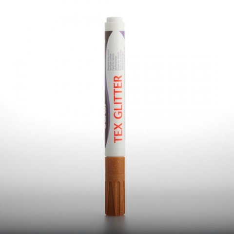 neuveden: DARWI TEX GLITTER fixa na textil - Měděná 6 ml