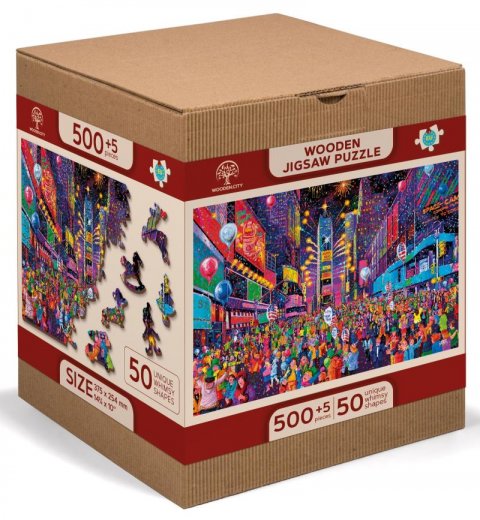 neuveden: Wooden City Puzzle Nový Rok 505 dílků, dřevěné