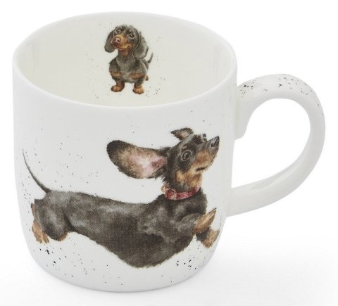 -: Porcelánový hrnek Wrendale Designs That Friday Feeling, 0,31 l - Jezevčík