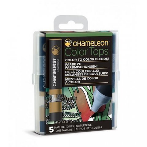 neuveden: Set Chameleon Color Tops, 5ks - přírodní tóny neuveden: Set Chameleon Color Tops, 5ks - přírodní tóny