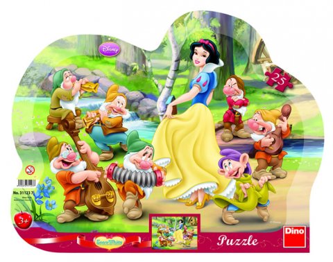 neuveden: Sněhurka - tvarované puzzle 25 dílků neuveden: Sněhurka - tvarované puzzle 25 dílků