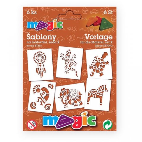 neuveden: MAGIC papírové šablony na malování ETNO