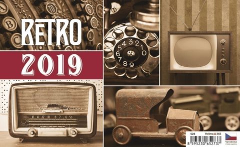 neuveden: Kalendář stolní 2019 - Retro