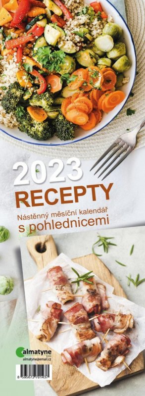 neuveden: Kalendář 2023 Recepty, pohlednicový neuveden: Kalendář 2023 Recepty, pohlednicový