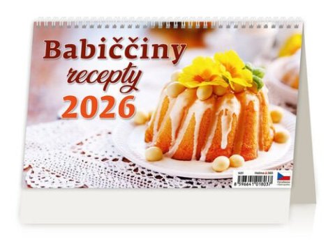 neuveden: Kalendář stolní 2026 - Babiččiny recepty