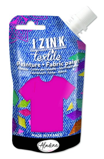 neuveden: Textilní barva IZINK Textile - fuchsia, 80 ml neuveden: Textilní barva IZINK Textile - fuchsia, 80 ml