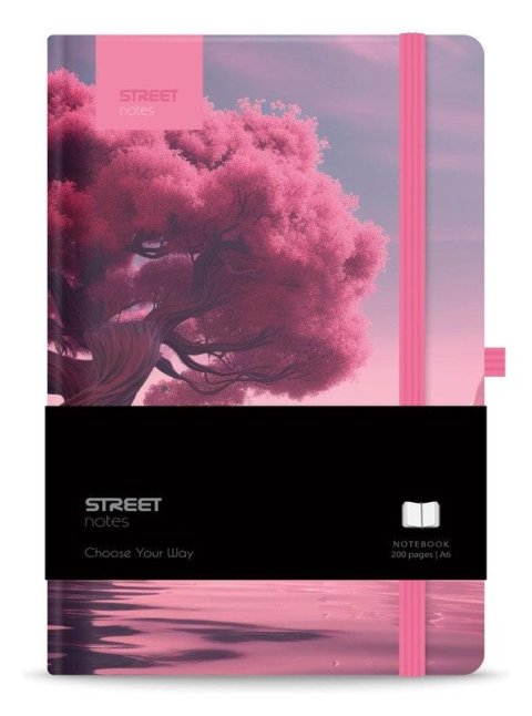 -: Blok A6, 100l, 80g, linkovaný - Trees Journey s gumou