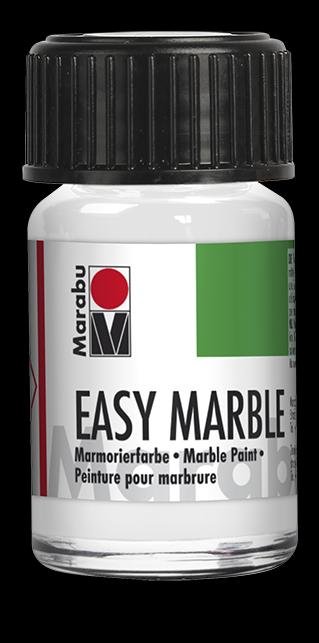 neuveden: Marabu Mramorovací barva - Bílá 15 ml