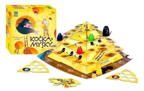 neuveden: 3D hra Kočka a myšky - Nástarahy sýrové pyramídy