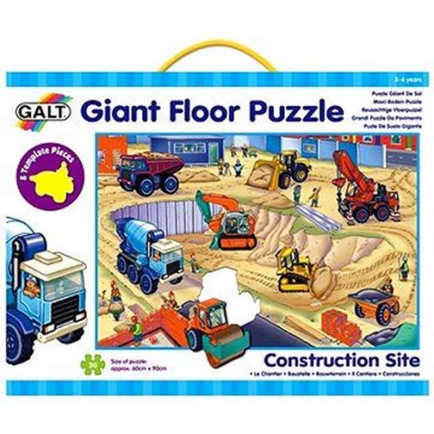 neuveden: Velké podlahové puzzle - Na staveništi