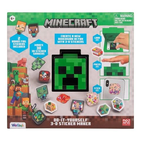 neuveden: Minecraft 3D Sada na výrobu samolepek