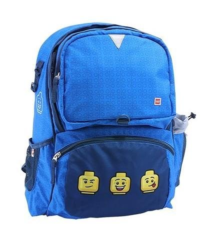 neuveden: LEGO® Faces Blue Freshmen školní batoh