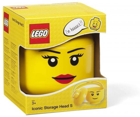 neuveden: Úložný box LEGO hlava (mini) - dívka neuveden: Úložný box LEGO hlava (mini) - dívka