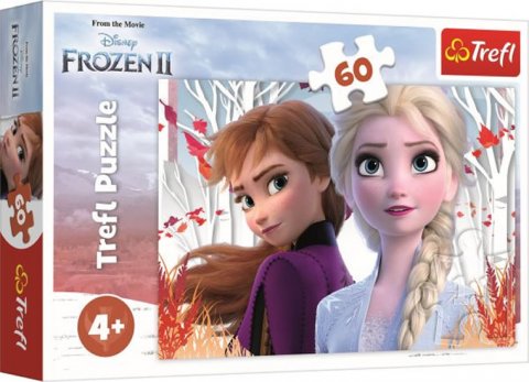 neuveden: Trefl Puzzle Frozen 2 - Kouzelný svět Anny a Elsy / 60 dílků