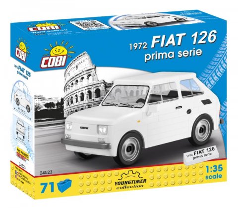 neuveden: Stavebnice COBI - Fiat 126 prima serie, 1:35, 71 kostek