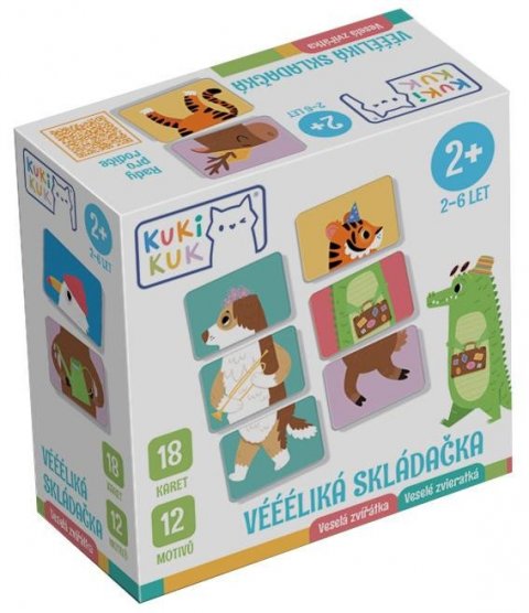 neuveden: KukiKuk Véééliká skládačka Veselá zvířátka neuveden: KukiKuk Véééliká skládačka Veselá zvířátka