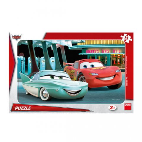 neuveden: Auta: U pumpy - puzzle 15 dílků