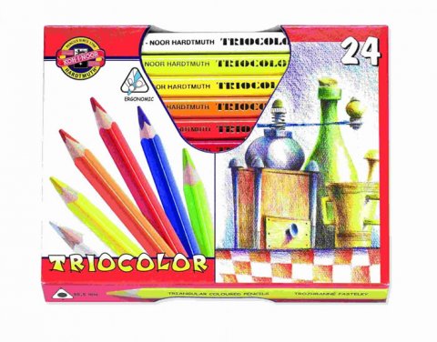 neuveden: Koh-i-noor pastelky TRIOCOLOR trojhranné silné souprava 24 ks v papírové kr neuveden: Koh-i-noor pastelky TRIOCOLOR trojhranné silné souprava 24 ks v papírové kr