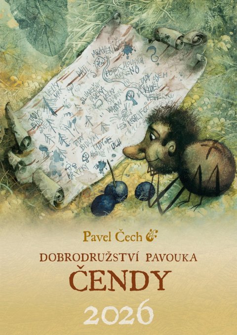 Čech Pavel: Kalendář 2026 - Dobrodružství pavouka Čendy