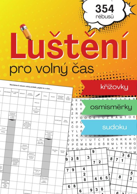 : Luštění pro volný čas - Křížovky, osmisměrky, sudoku