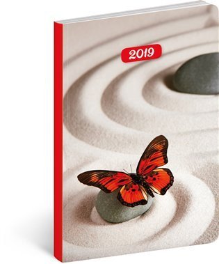 neuveden: Diář 2019 - Zen - ultralehký, 11 x 17 c