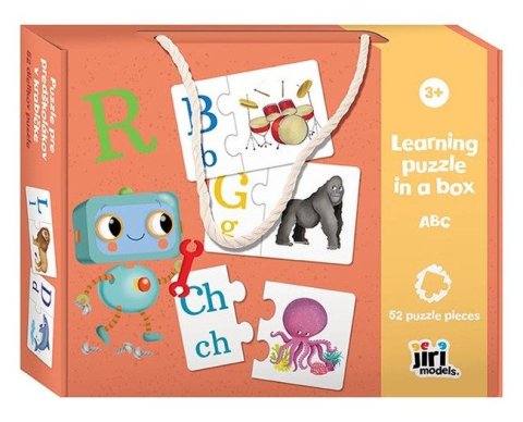 : Puzzle pro předškoláky v krabičce ABC