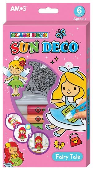 neuveden: Barvy na sklo sada Pohádka - 6 barev 10,5 ml + 6 sklíček