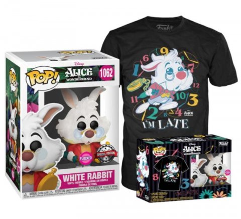 neuveden: Funko POP & Tee: Alice in Wonderland - White Rabbit (velikost trička XL)