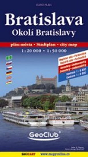 neuveden: Bratislava mapa 1:20 000 (velký rozsah)