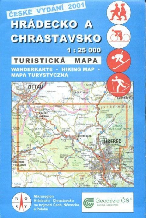 kolektiv autorů: WKK 10 Hrádecko a Chrastavsko 1:25 000 / turistická mapa